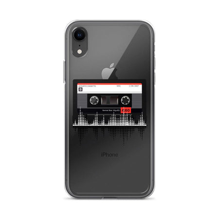 Retro Cassette Tape Clear Phone Case - Tedeschi Studio, LLC.