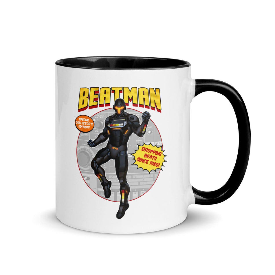 TR808 Beatman Superhero Mug w/Color Inside - Tedeschi Studio, LLC.