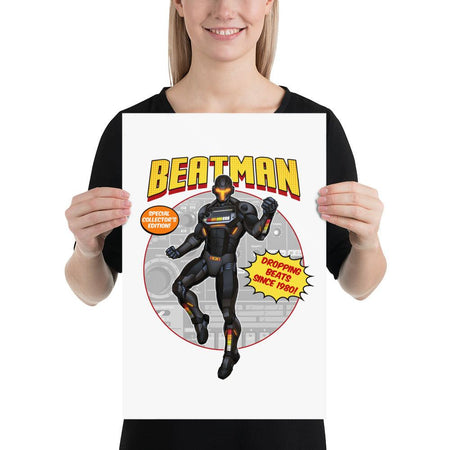 TR808 Beatman Superhero Poster - Tedeschi Studio, LLC.