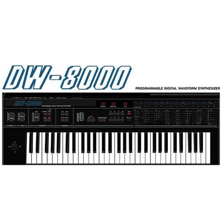 Korg® DW-8000 Inspired Design | Vintage Keyboard | DW8000 Can Shaped Glass (16 oz.) - Tedeschi Studio, LLC.