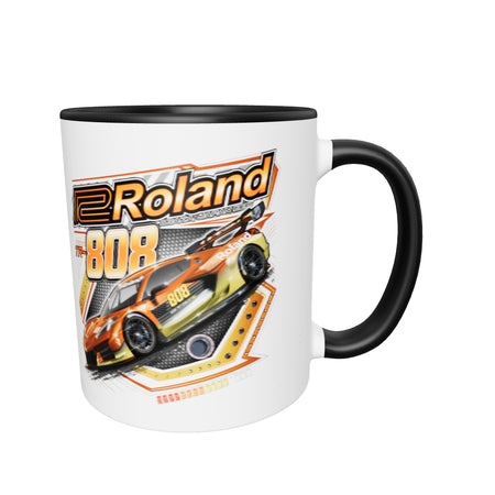 Roland® TR-808 Inspired Design | Vintage Drum Machine | TR808 Racing Car Mug w/ Color Inside