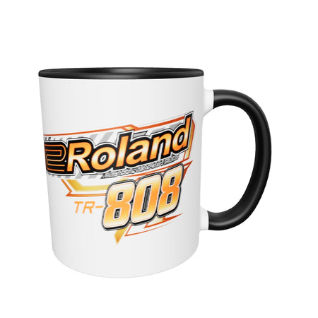 Roland® TR-808 Inspired Design | Vintage Drum Machine | TR808 Racing Logo Mug w/ Color Inside