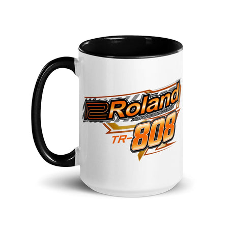 Roland® TR-808 Inspired Design | Vintage Drum Machine | TR808 Beats Racing Logo Mug w/ Color Inside - Tedeschi Studio, LLC.