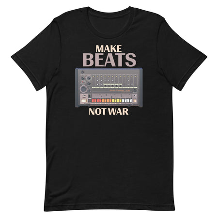 Roland® TR-808 Inspired Design | Vintage Drum Machine | TR808 "Make Beats Not War" Unisex T-Shirt (XS-5XL) - Tedeschi Studio, LLC.