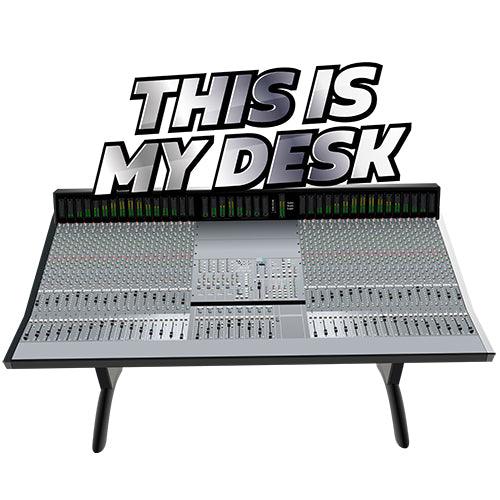 Solid State Logic® Inspired Design | Mixing Console | SSL "This Is My Desk" Unisex Sweatshirt (S-5XL) - Tedeschi Studio, LLC.