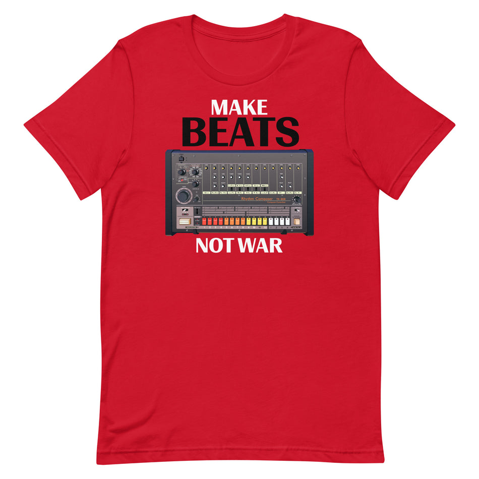 T-shirt unisex ispirata a "Make Beats Not War".
