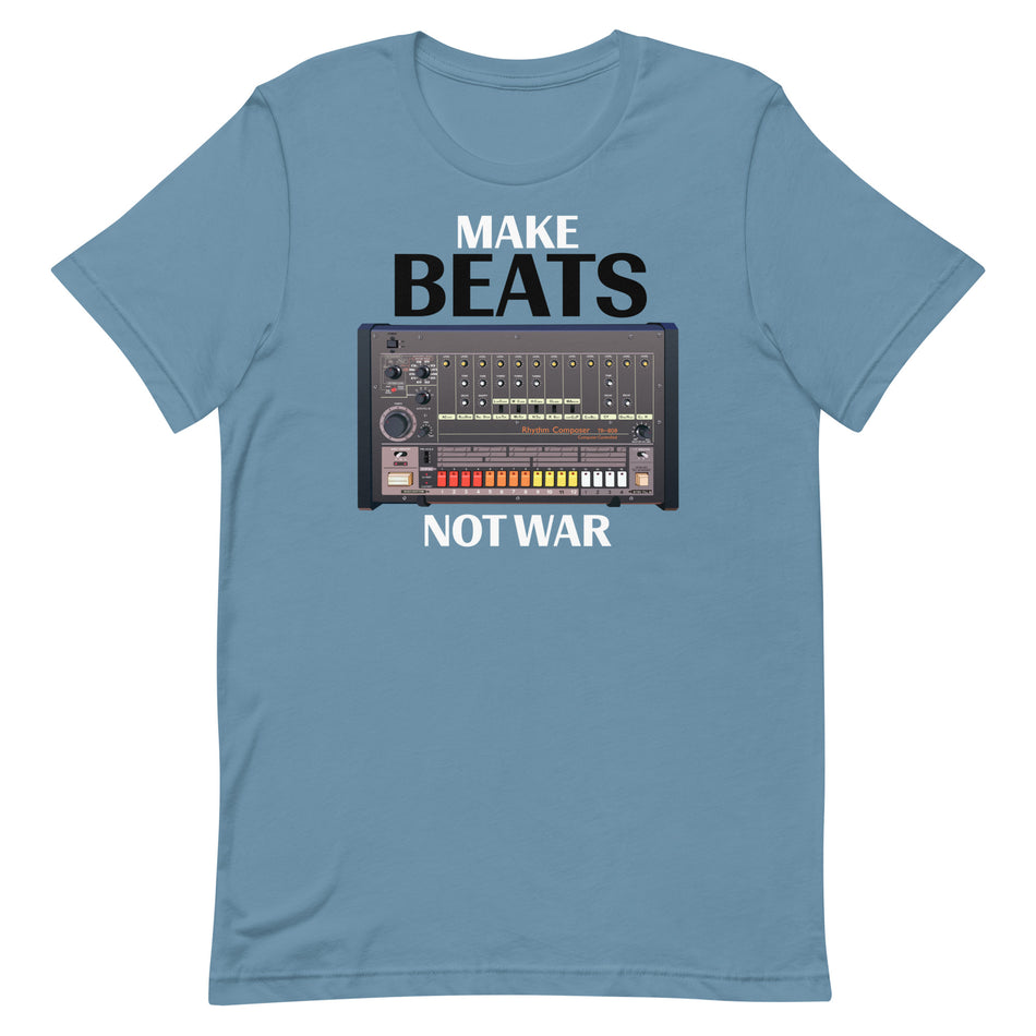 T-shirt unisex ispirata a "Make Beats Not War".