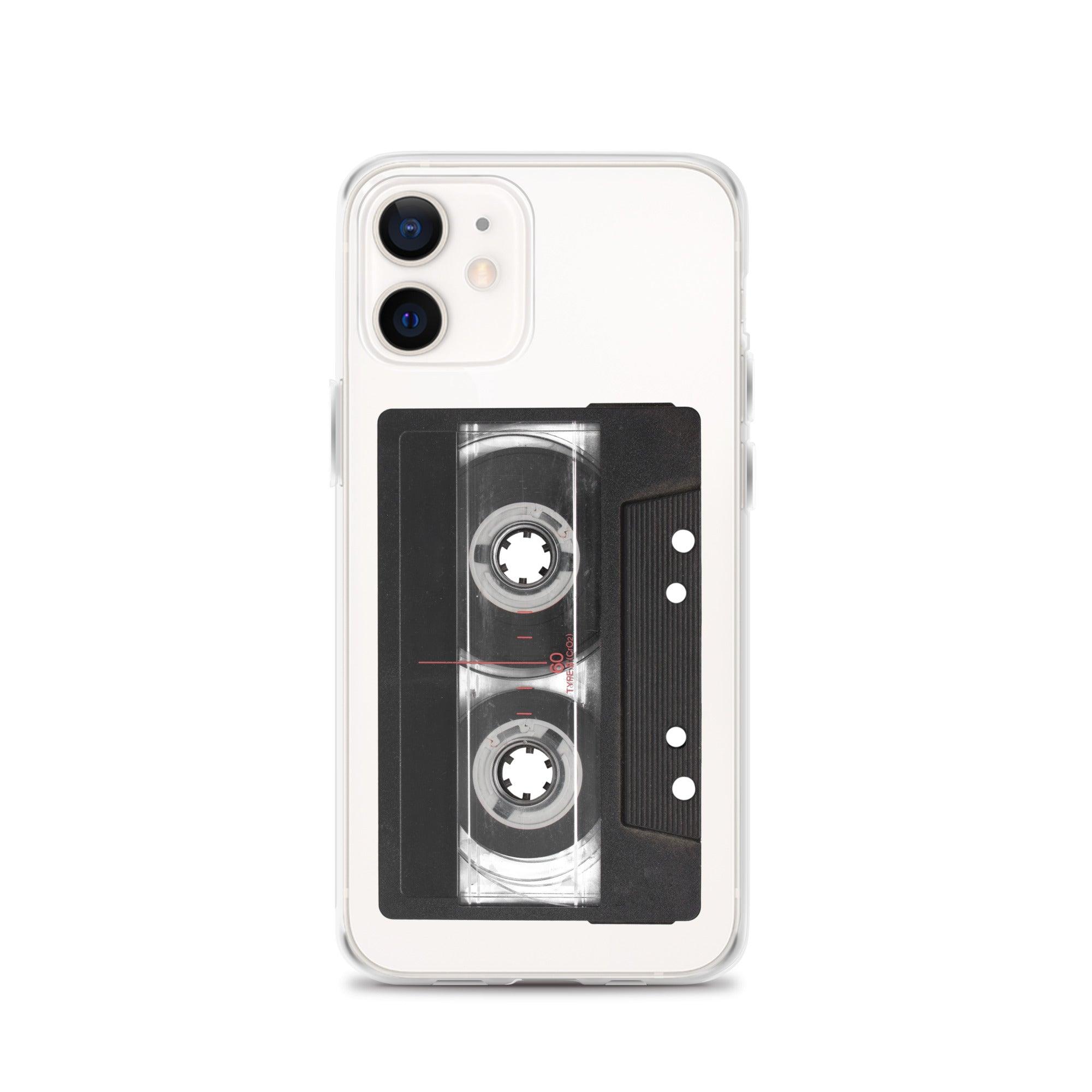 Vintage Cassette Tape Clear Phone Case - Tedeschi Studio, LLC.