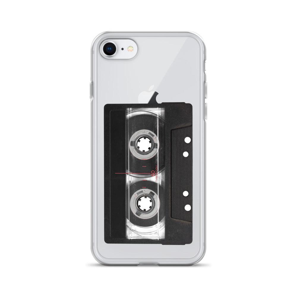 Vintage Cassette Tape Clear Phone Case - Tedeschi Studio, LLC.