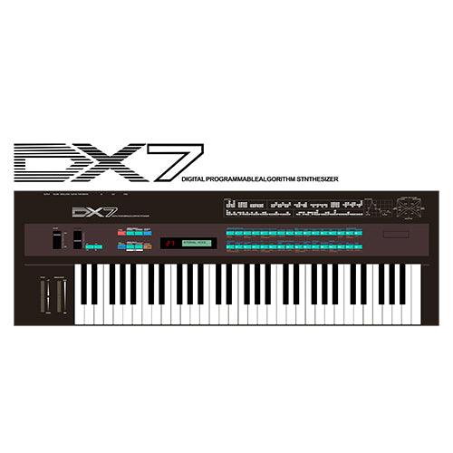 Yamaha® DX7 Inspired Design | Vintage Keyboard | DX7 Can-Shaped Glass (16.oz) - Tedeschi Studio, LLC.